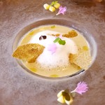 焼トウモロコシ　ゴールドラッシュの冷たいスープ