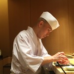 鮨 さいとう - （2016/6）端正なお顔立ちの橋場俊治さん（撮影承諾済）