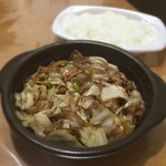 ほっともっと - 「肉野菜炒め弁当」です。