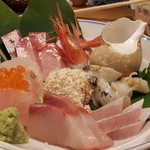和倉まかない食堂 - 刺身盛り1人前