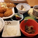 和倉まかない食堂 - カキフライ定食