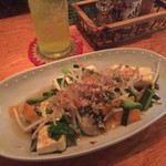 うちなー食堂 島家 - 豆腐チャンプルー、はちみつシークワーサー
