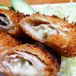 Shinjuku Saboten Gotanno Eki Ten - アスパラチーズ巻きかつ