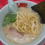 山岡家 - 朝ラーメン（白髪ネギ・脂普通・味濃いめ）