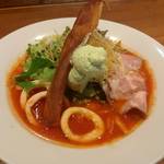 寿製麺 よしかわ - 2016･6限定トマトそば。