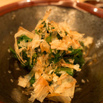 魚牛 - 行者にんにくのおひたし