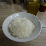 らすた - 「らすた・本店」普通ライス100円(税込み)