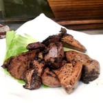 だいにんぐ とっ鶏 - 白肝の炭火焼