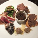 Assorted appetizers made only with venison