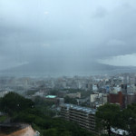 ザ ラウンジ カサブランカ - 豪雨で桜島を望めません(>_<)