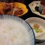 Kimpachi - ほかほかご飯。お替わりもたぶん大丈夫。