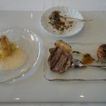 サーラ アマービレ - アマダイのフリット・クスクス添え　石川芋の秋トリュフ風味　仔羊のロースト