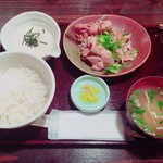 田楽庵 - 麦とろ定食その2