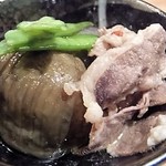 徳田酒店 - 「夏茄子と牛肉の煮びたし」アップ。これは美味い！。
