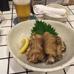 炭火焼鳥 てげてげ - 焼き鳥屋で「豚足塩焼き」を頂きました
