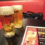 古武士 新宿西口小滝橋通り店 - クリアアサヒにしてはミクロの泡でおいしいです