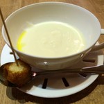 レストラン タケウチ - （2016.6）セロリのスープ