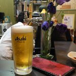 立呑処 さヽ - 生ビールで乾杯！