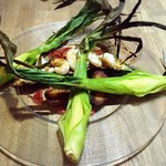 レストラン タケウチ - （2016.6）メインの海老料理