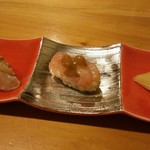 鮨 大門 - ノドグロ、南蛮海老