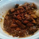 きつねや - 最後はこうなるホルモン丼！