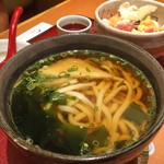 和食鍋処 すし半 - ランパス阪神版5ワンコインランチ…
            選べる麺はうどんもあります( ´ ▽ ` )ﾉ