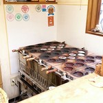 亀焼き 海神亀 - 店内焼き台