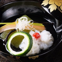 じゅん菜と牡丹鱧の椀物