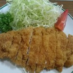 とんかつ 石坂 - 上とんかつ定食のとんかつ。(税込み1600円)