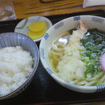 うどんの庄 ゆたか - 2016/6ミニ天うどんと小ごはん４８０円