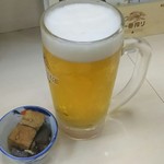 Taraku - 生ビール スタート  お通し付き