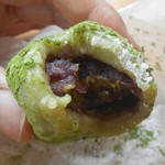 笹福 - モチスイーツ・宇治金時（断面）