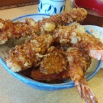 丸福 - 特天丼(800円)