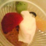 ビストロ パザパ - チョコムースフルーツ添え