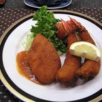 クリームコロッケと海老フライ