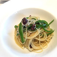 ラーゴ - 万願寺とうがらしとしらすのパスタ