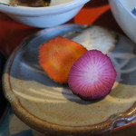 鶴の湯温泉 - 夕飯　ズームアップ