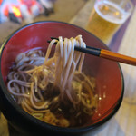 鶴の湯温泉 - 蕎麦を啜る