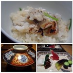 御料理 光安 - ＊こちらの「炊き込みご飯」、毎回絶品で・・
      これ以上の品を他店で頂いたことがないと思える程美味しいのです。