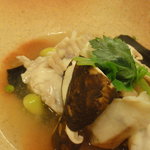 和風花紋 - フグとマッタケの酒蒸し