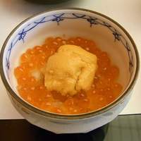 やま中・本店　鮨と日本料理　 - うに＆いくらミニ丼・・サイコー