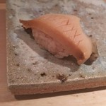 鮨 さかい - 唐津の蒸しアワビ　調味料を一切使用せず、あわびの塩っ気だけで味付け！！！