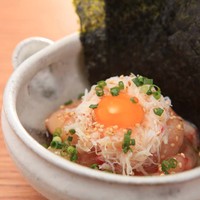 甘海老とズワイガニのユッケ