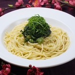 梅咲夜 - 山葵菜の和風パスタ