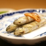 麻布十番 ふくだ - 琵琶湖産稚鮎と揚げ蓮根