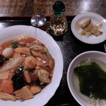 中華ダイニング 貫 - 五目あんかけ焼きそば（ランチ）