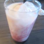 ネパール民族料理 アーガン - カシス・ラッシー　￥400