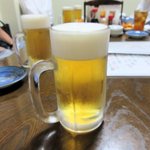 亀善 - 生ビール2016.06.27