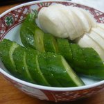 鳥雄 - お新香５００円★★★★★