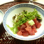 懐石料理 桝田 - トロと蒸しアワビのどんぶり